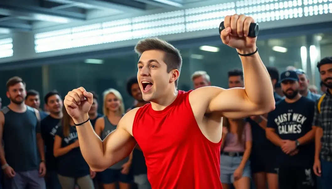 Participants of a goat yoga class being joyfully interrupted by their adorable four-legged friends.